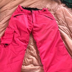 Ride snowboard pink snow pants